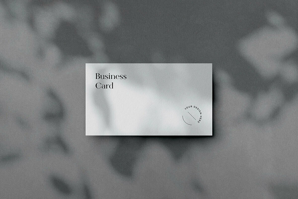 3 5 x 2 Inch Business Card Mockup 3