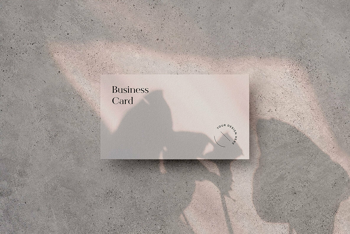 3 5 x 2 Inch Business Card Mockup 4