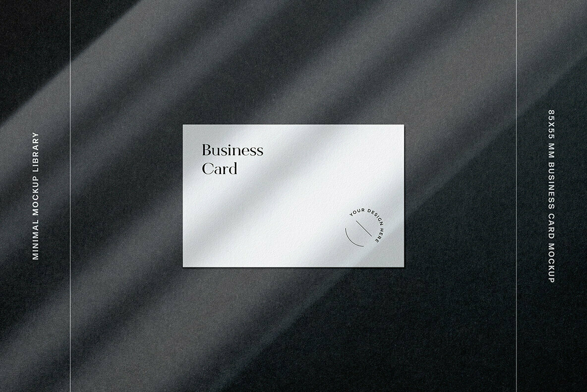 85x55 mm Business Card Mockup Set 1