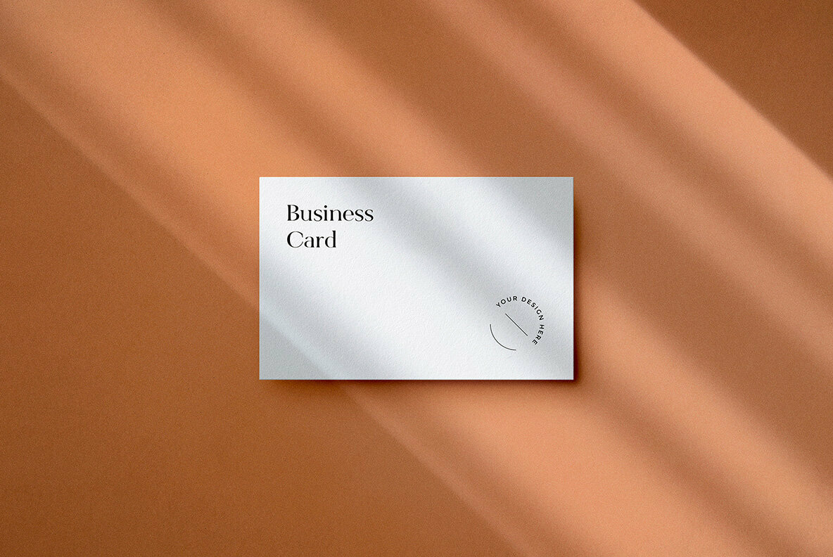 85x55 mm Business Card Mockup Set 4