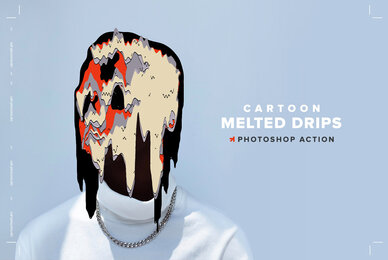 Cartoon Melted Drips Action