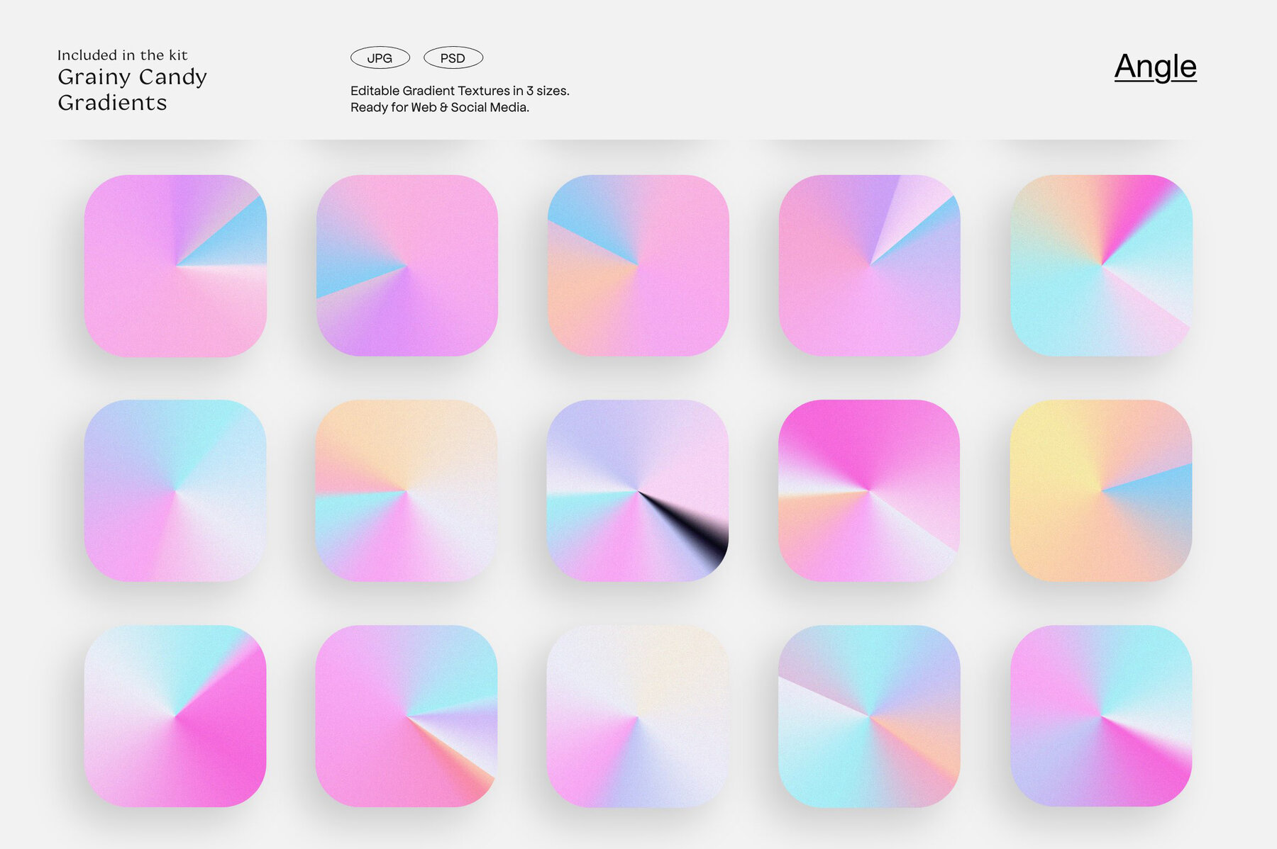 LA Candy Gradients   Shapes 9