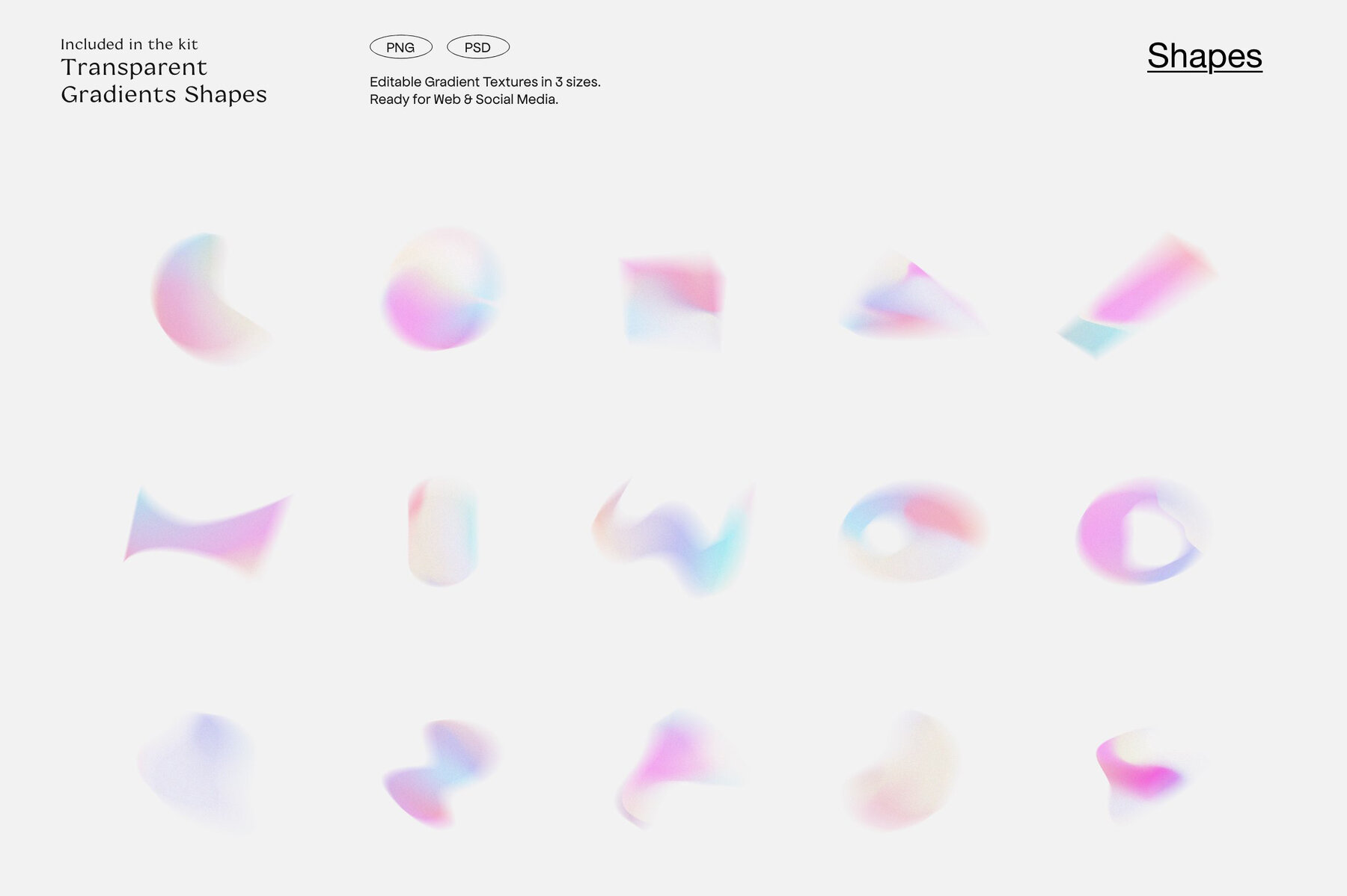 LA Candy Gradients   Shapes 11