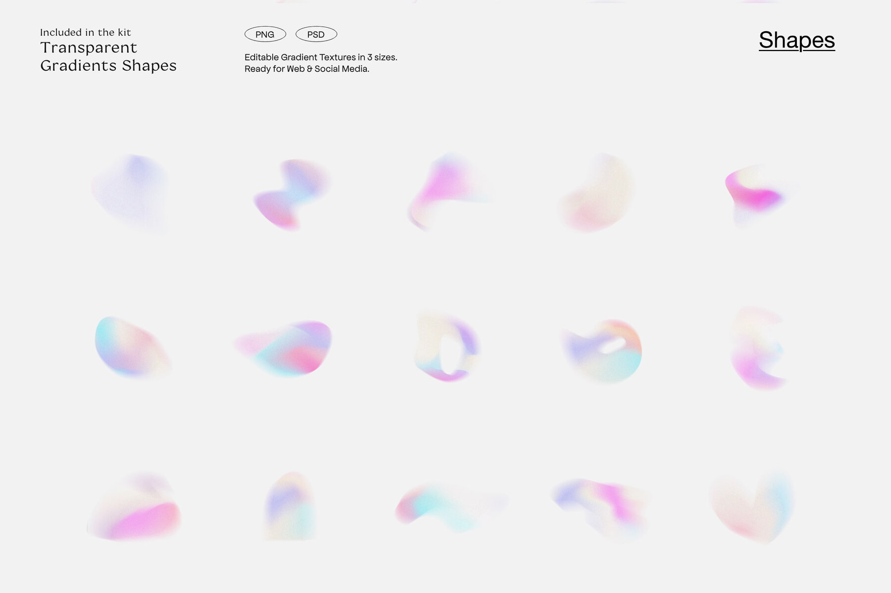 LA Candy Gradients   Shapes 12