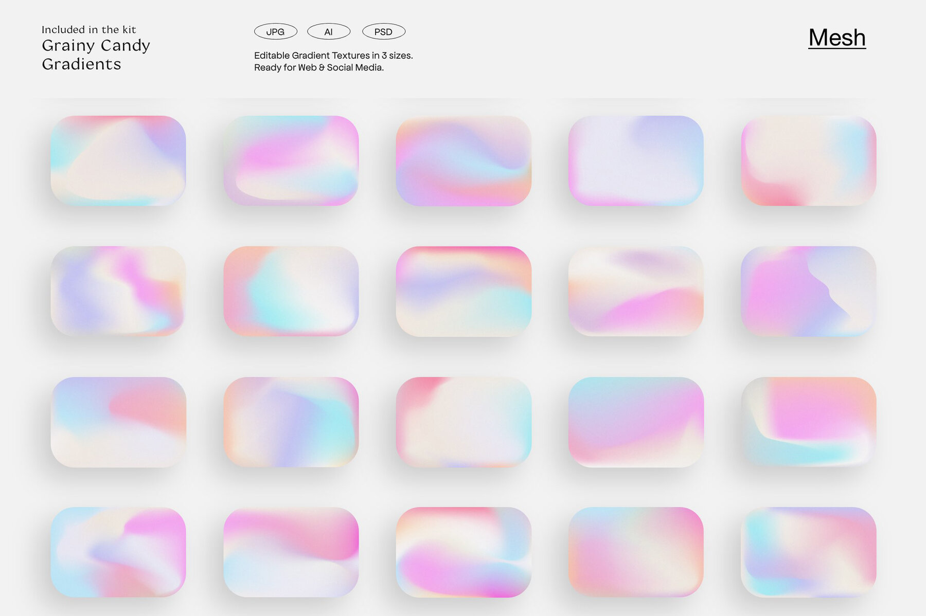 LA Candy Gradients   Shapes 15