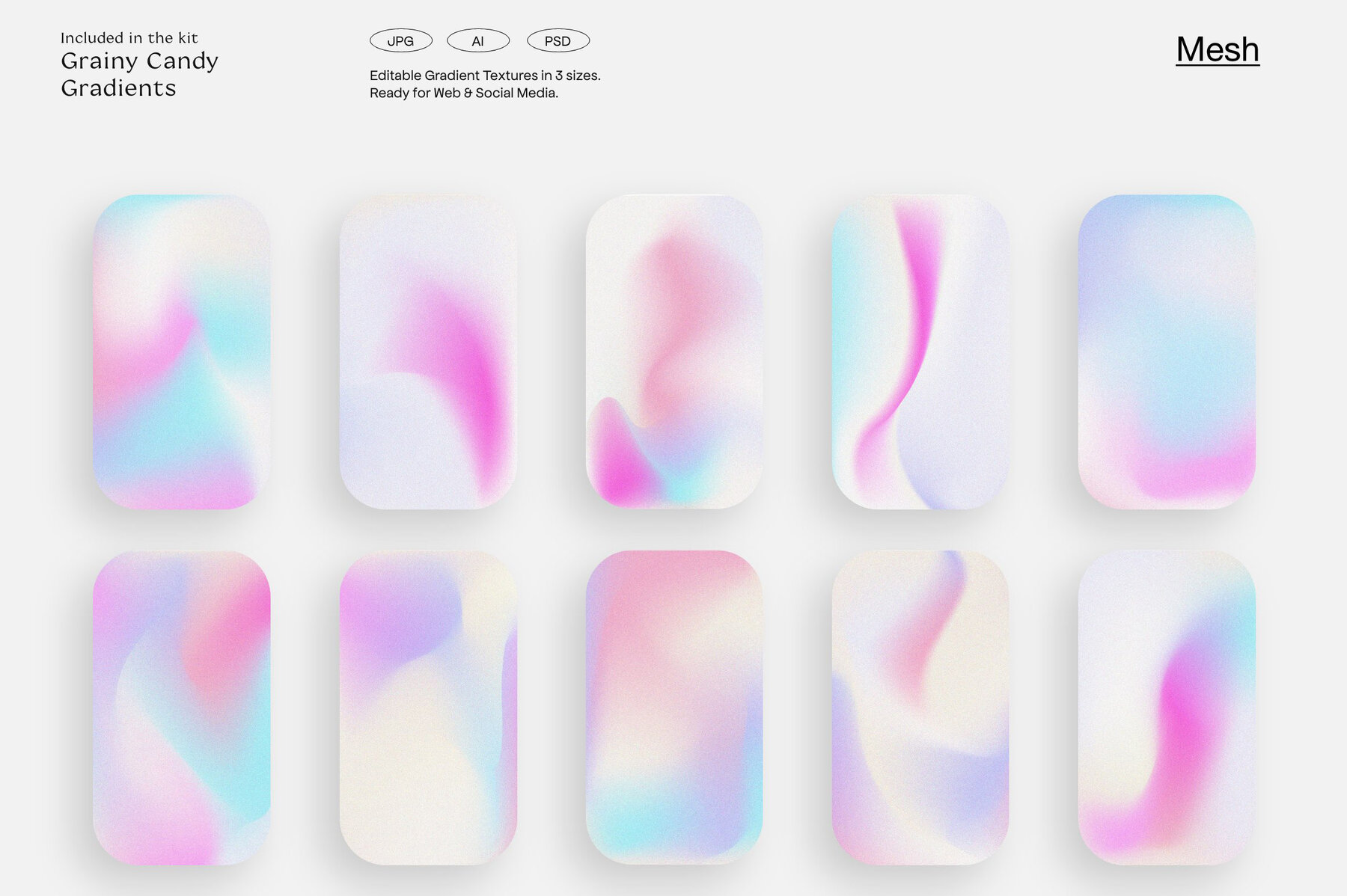 LA Candy Gradients   Shapes 16