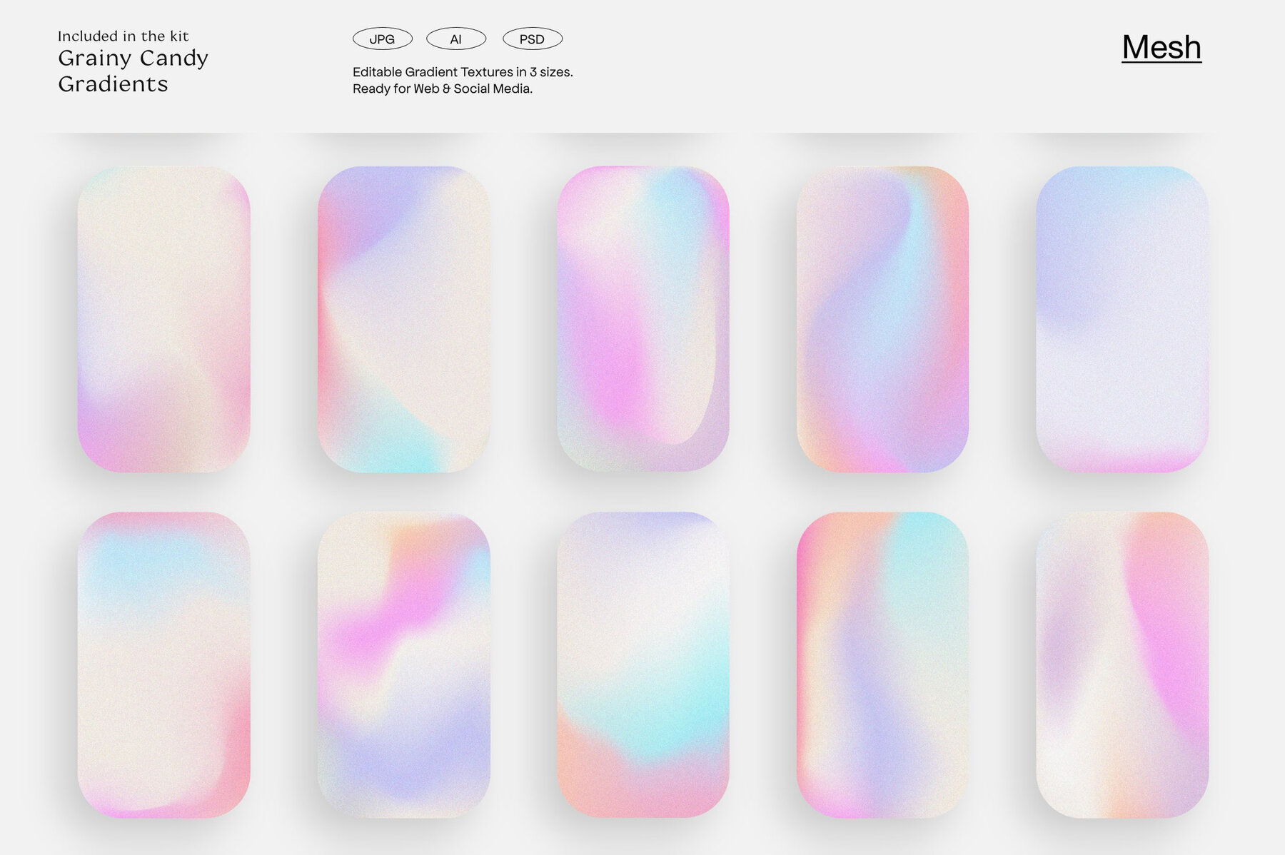 LA Candy Gradients   Shapes 17