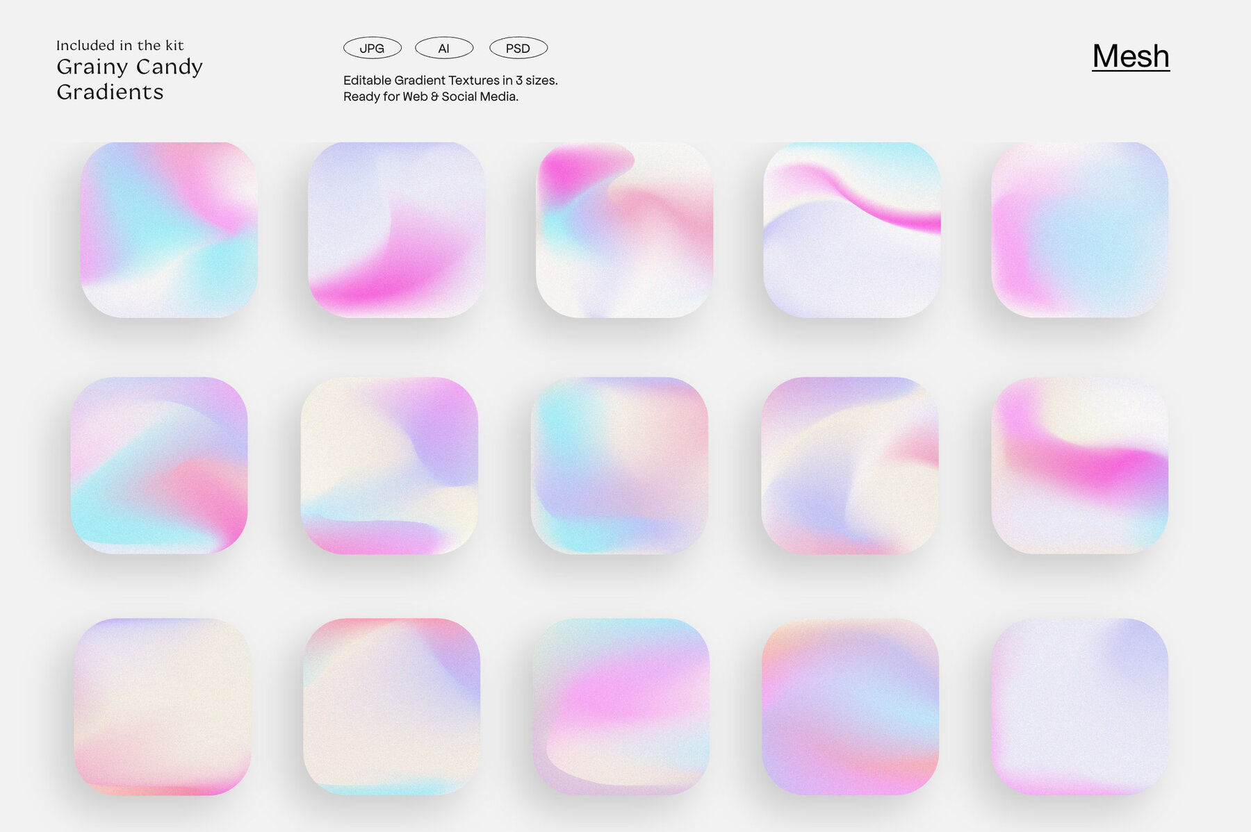 LA Candy Gradients   Shapes 21