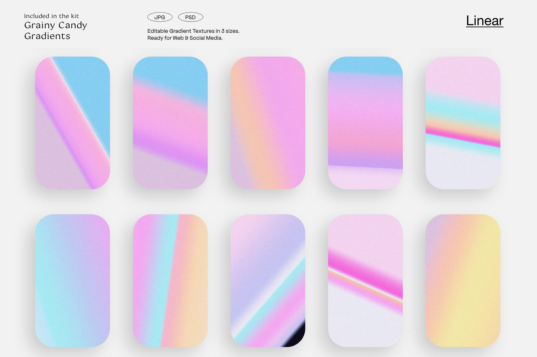 LA Candy Gradients   Shapes 30