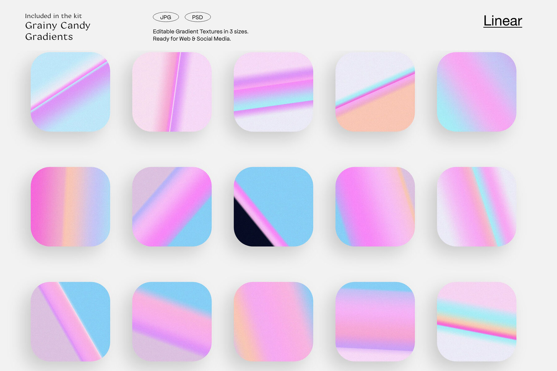 LA Candy Gradients   Shapes 33