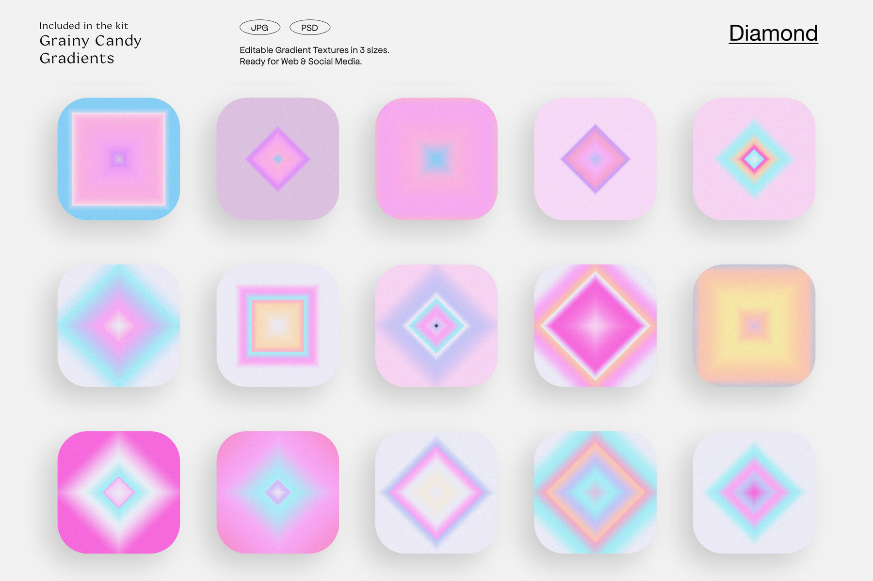 LA Candy Gradients   Shapes 36