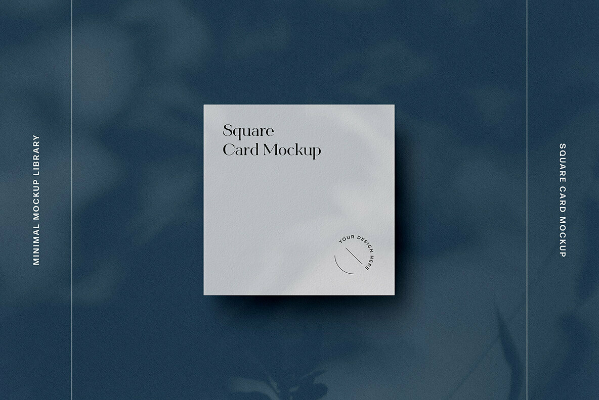 Square Business Card Mockup Square Business Card Mockup