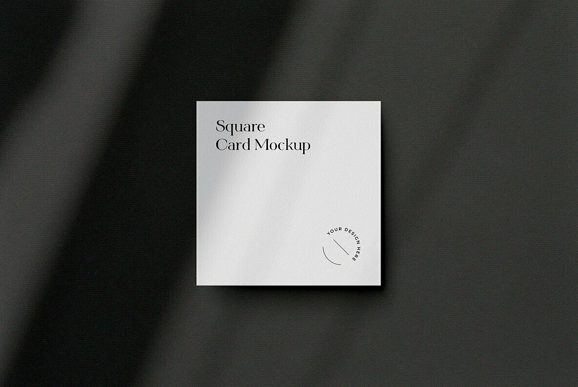 Square Business Card Mockup Square Business Card Mockup