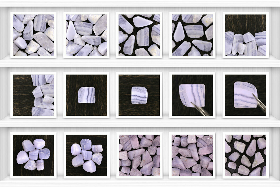 46 Blue Lace Agate Background Textures 2