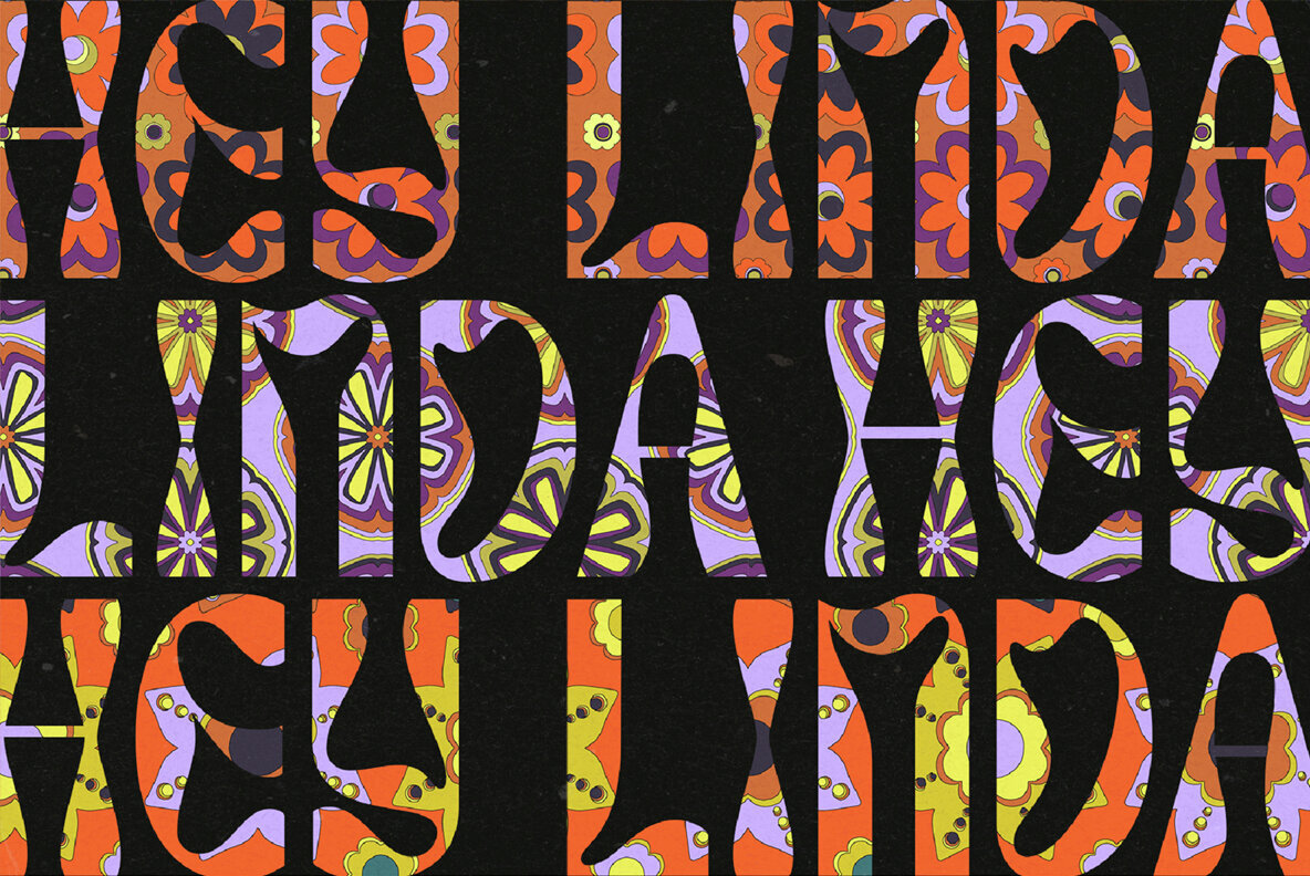 Sixties Vector Floral Patterns 2