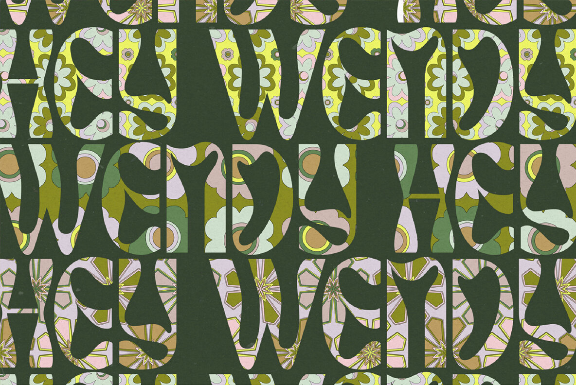 Sixties Vector Floral Patterns 8