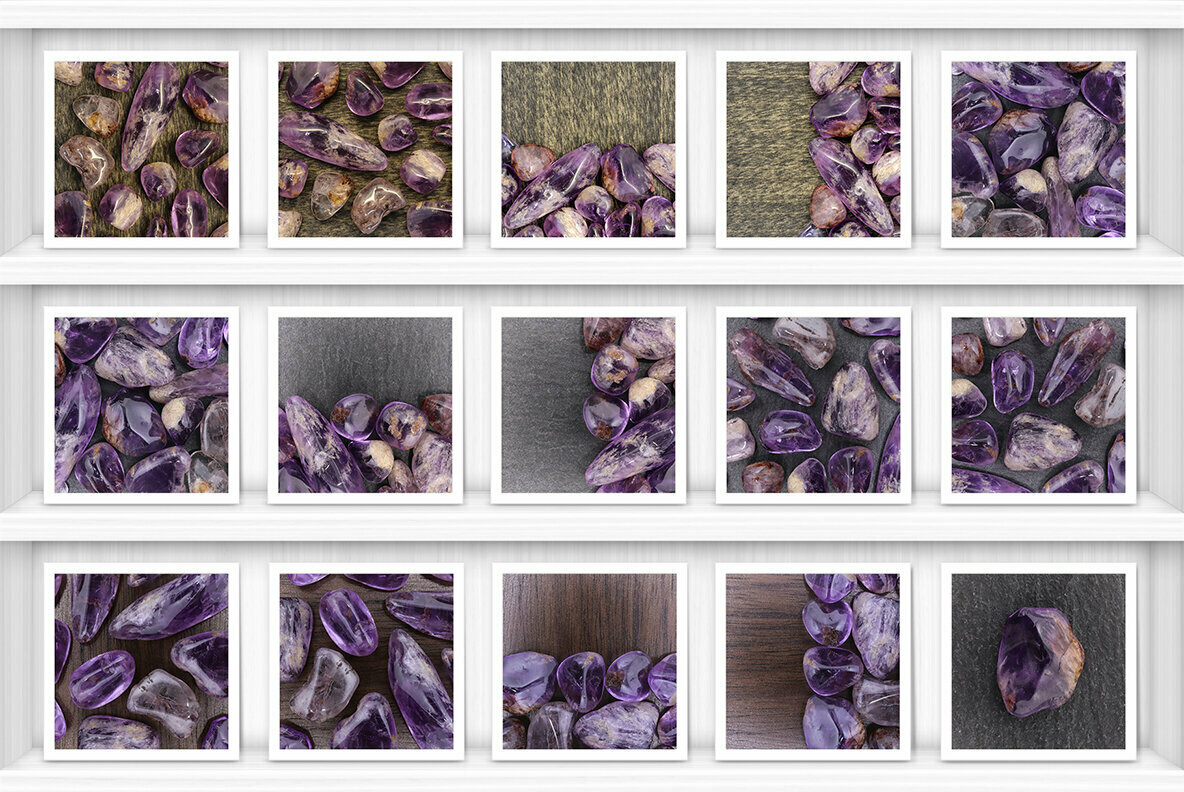 34 Rutilated Amethyst Background Textures 2