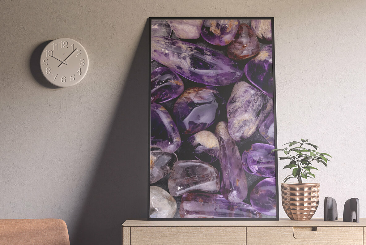 34 Rutilated Amethyst Background Textures 5