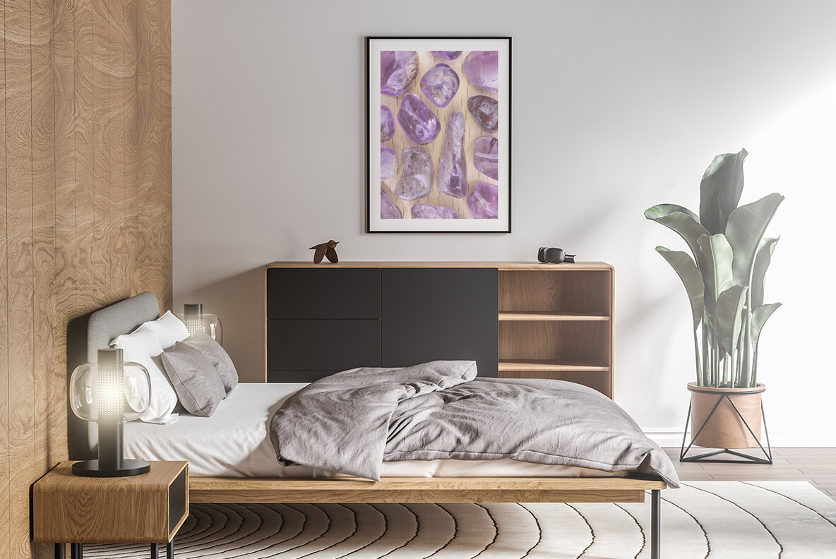 34 Rutilated Amethyst Background Textures 6