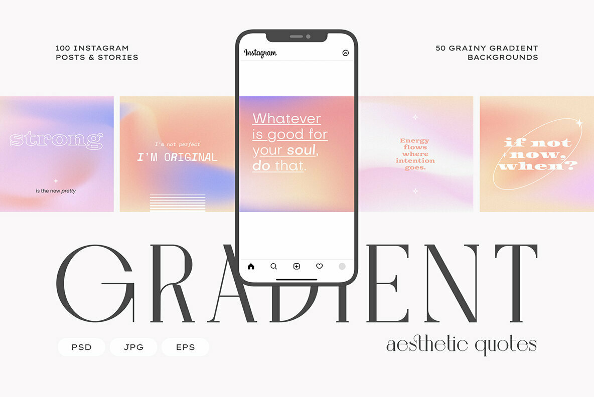 Instagram Gradient Quotes 1