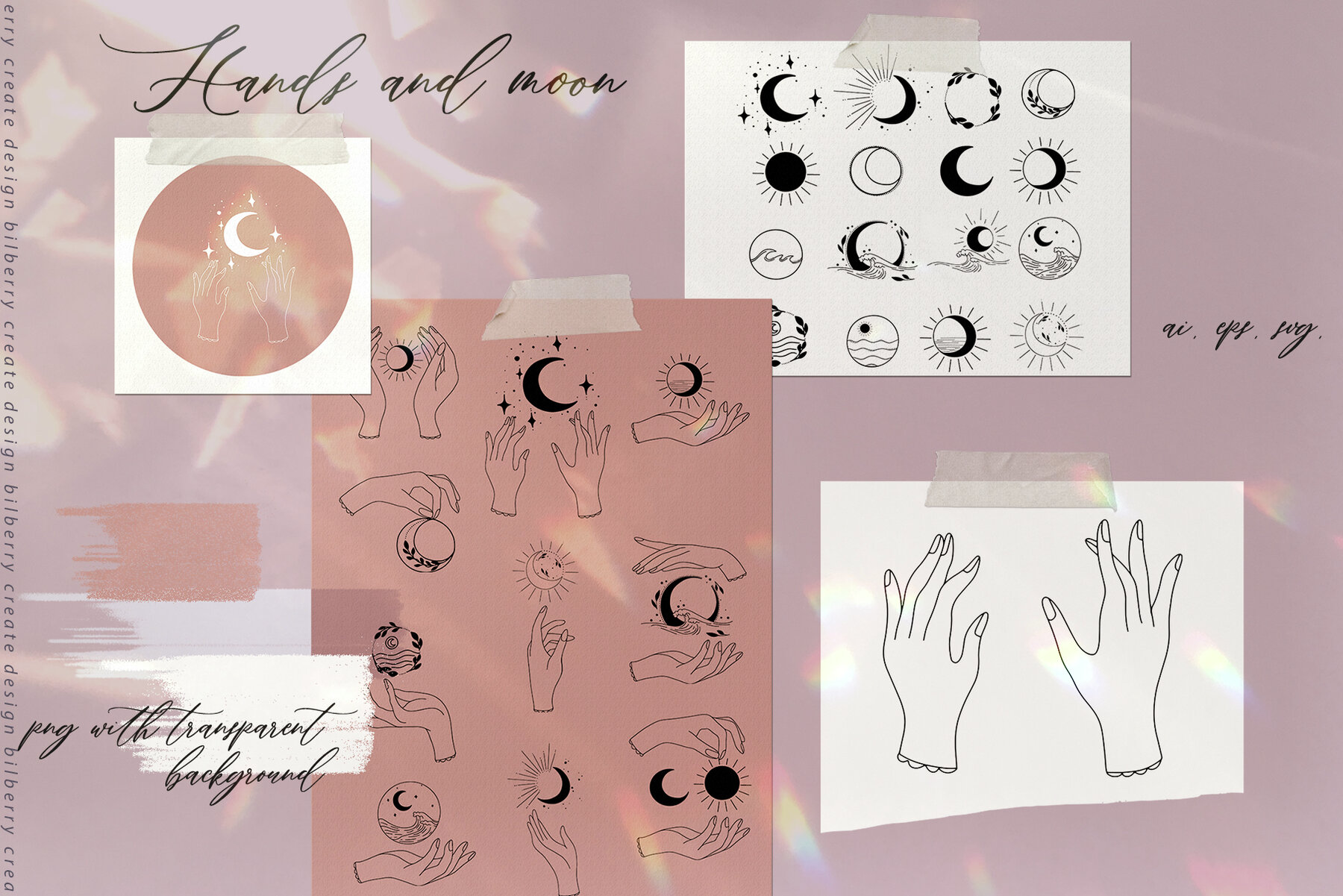 Summer Moon Art Set 15