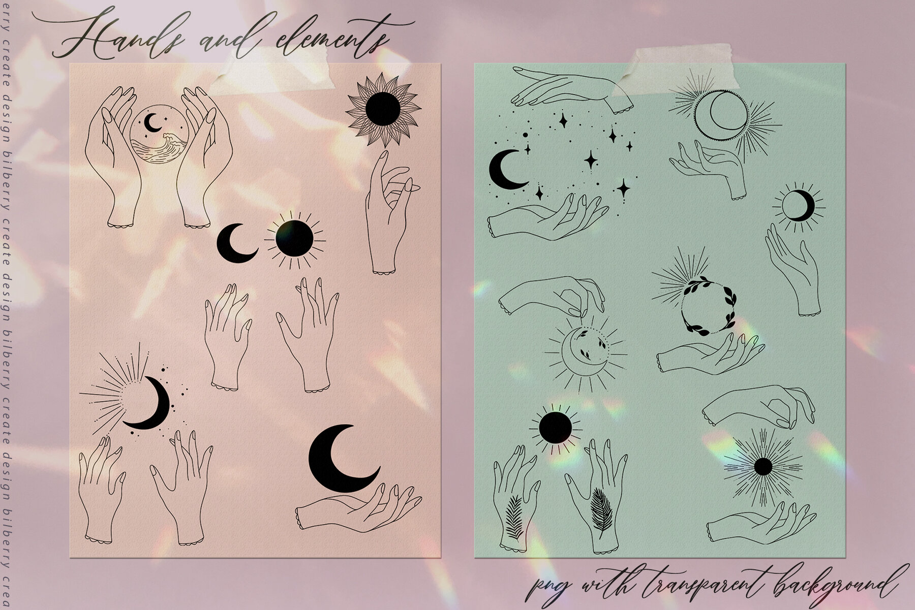 Summer Moon Art Set 17