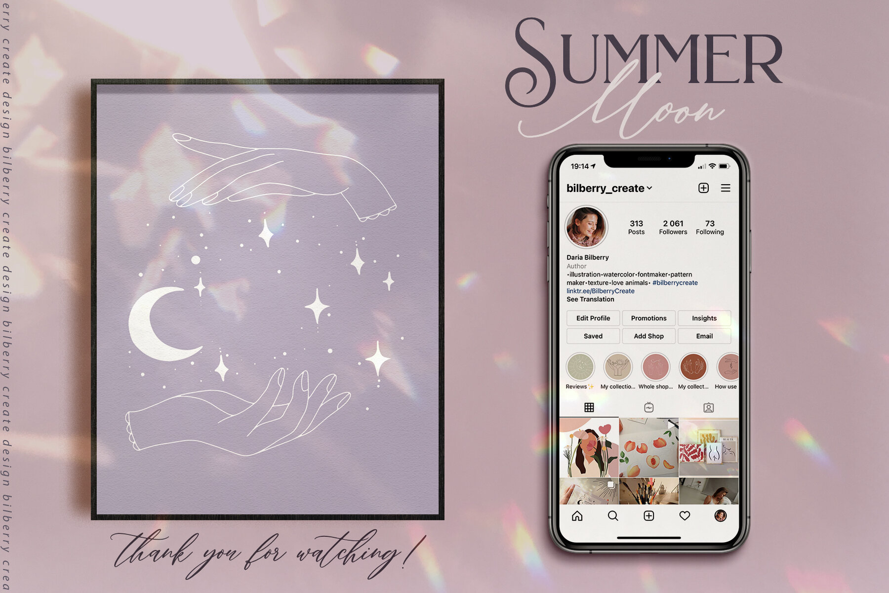 Summer Moon Art Set 22