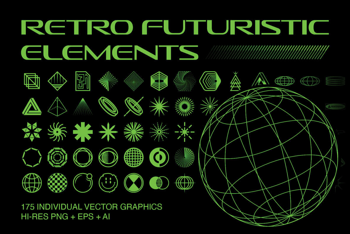 Retro Futuristic Elements 1