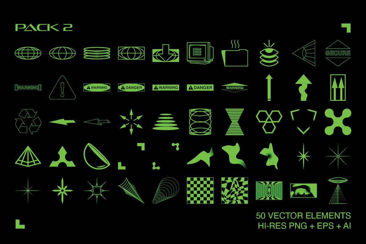 Retro Futuristic Elements 3