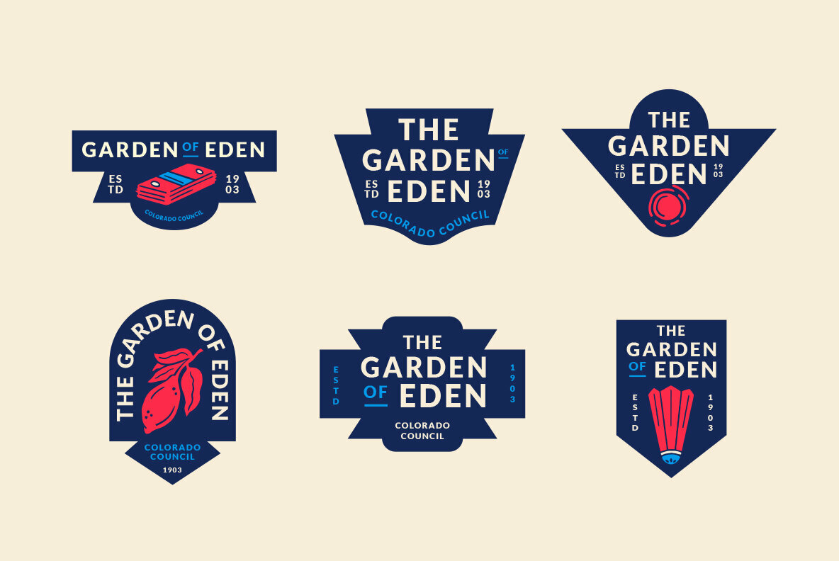 Abstract Linocut Badge Builder V3 4