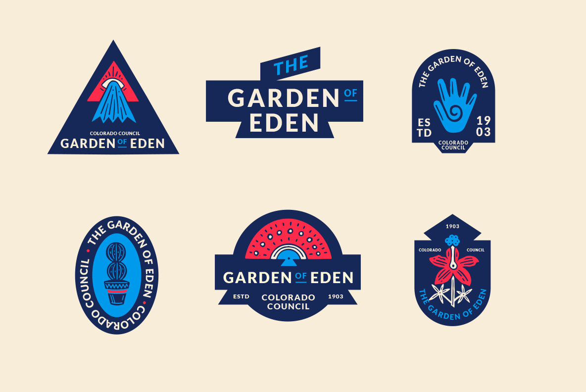 Abstract Linocut Badge Builder V3 8