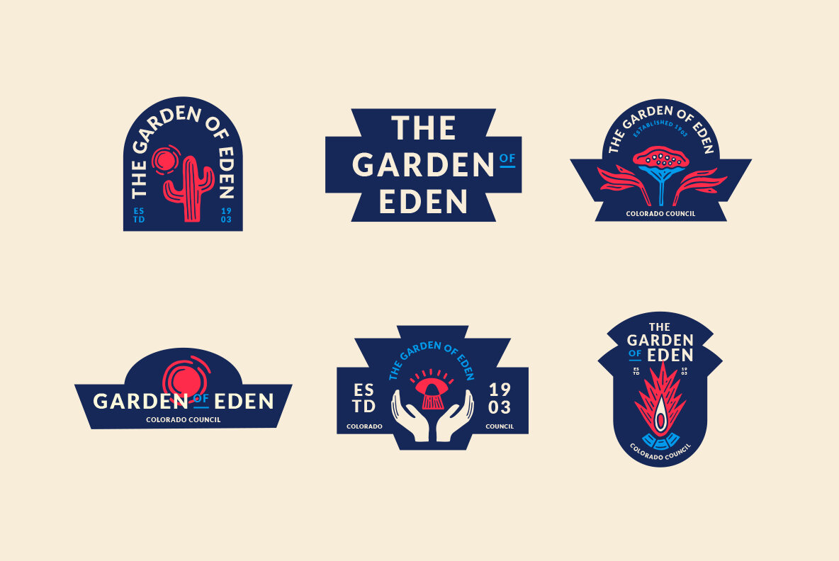 Abstract Linocut Badge Builder V3 10