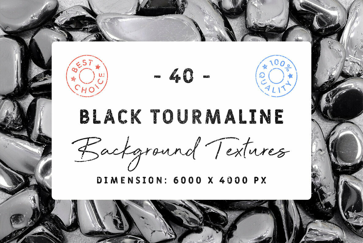 40 Black Tourmaline Background Textures 1