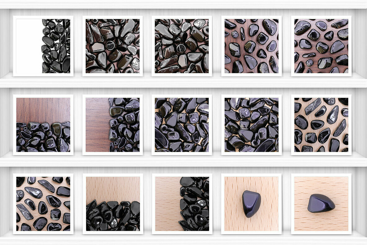 40 Black Tourmaline Background Textures 3