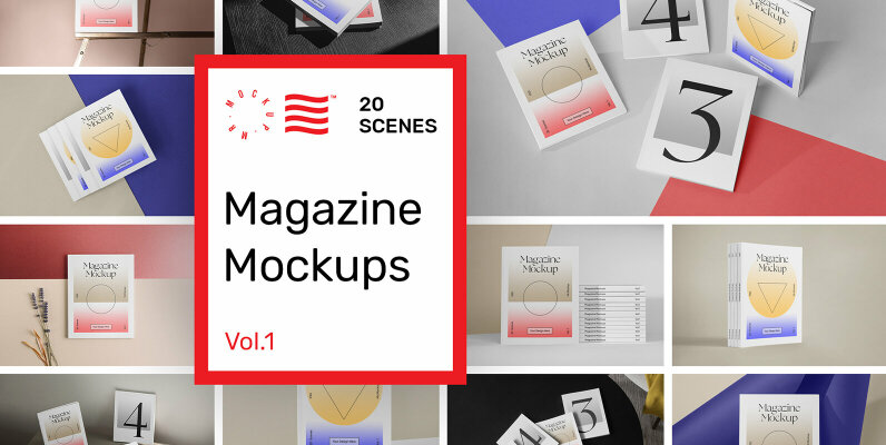 Magazine Mockups Vol 1