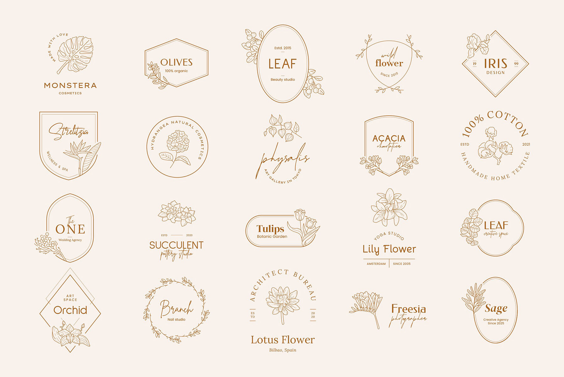 Floral Logo Kit 10