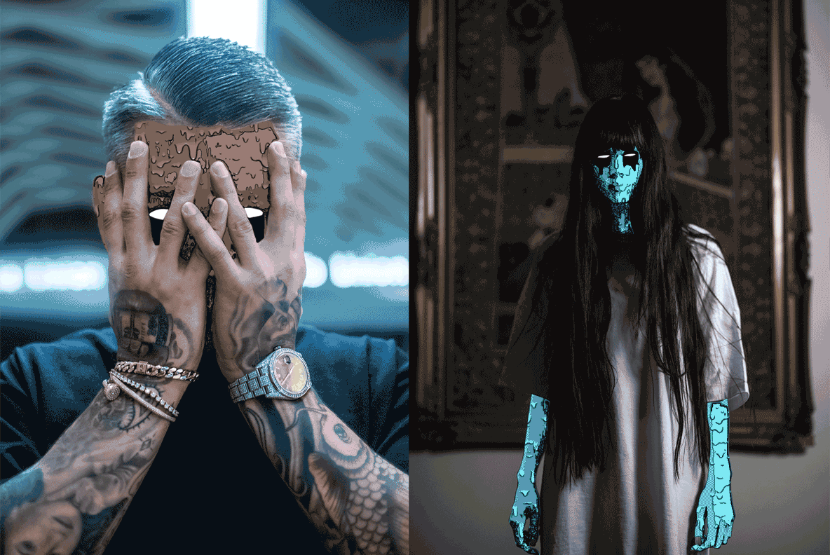 Animated Zombie Grime Art Photoshop Action Animated Zombie Grime Art Photoshop Action