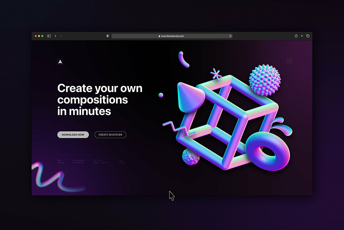 Holographic 3D Shapes Collection 5