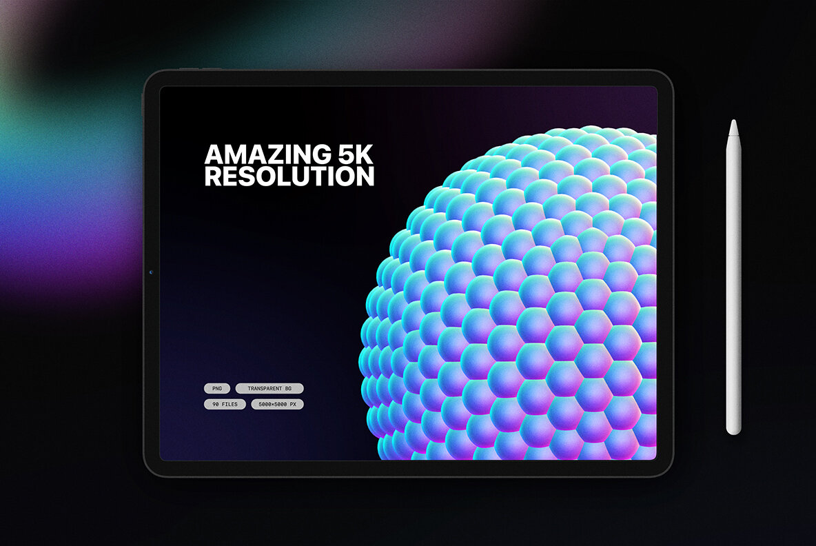 Holographic 3D Shapes Collection 7