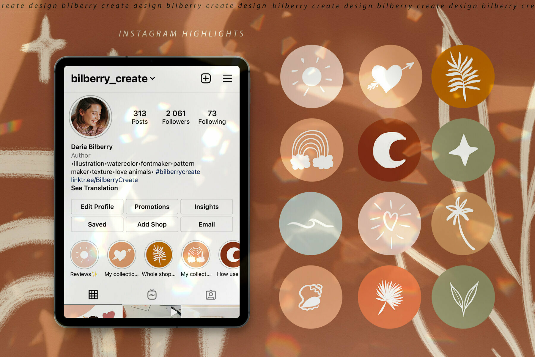 Sunny Mood Boho Abstract Set 2