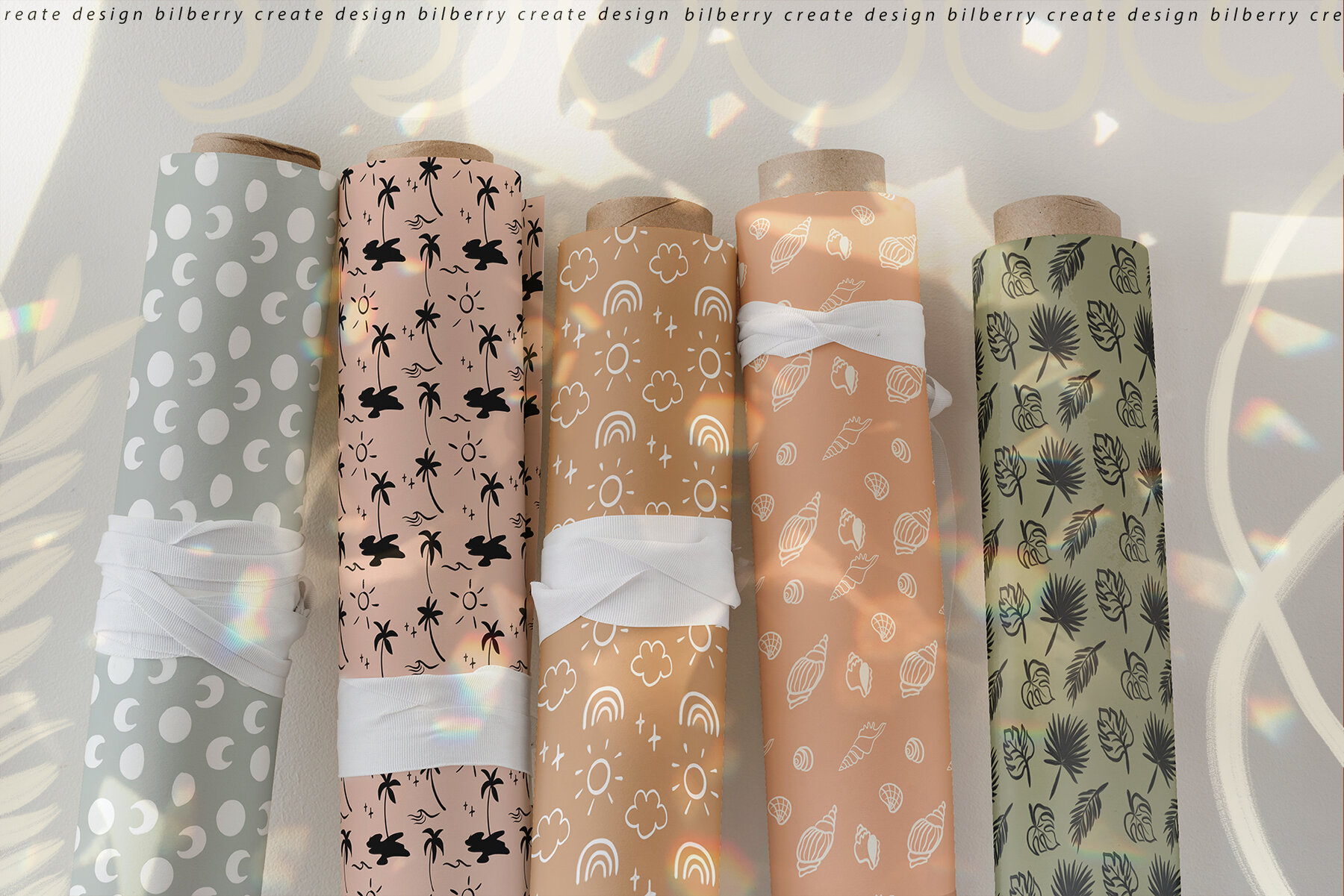 Sunny Mood Boho Abstract Set 6