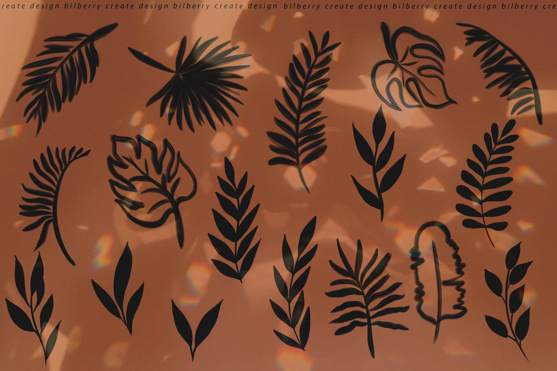 Sunny Mood Boho Abstract Set 8