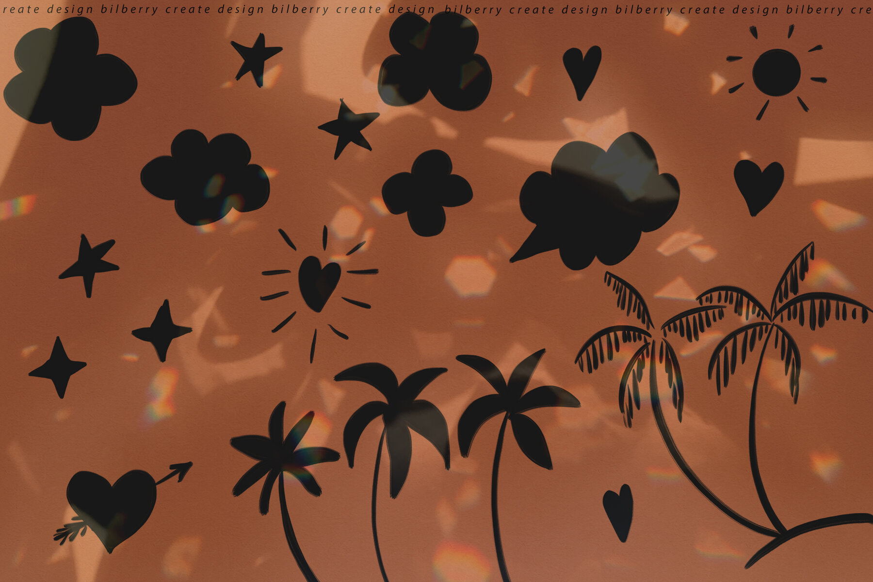 Sunny Mood Boho Abstract Set 9