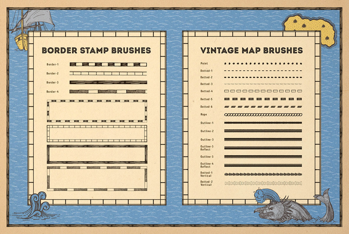 Vintage Map Creator for Photoshop Vintage Map Creator for Photoshop