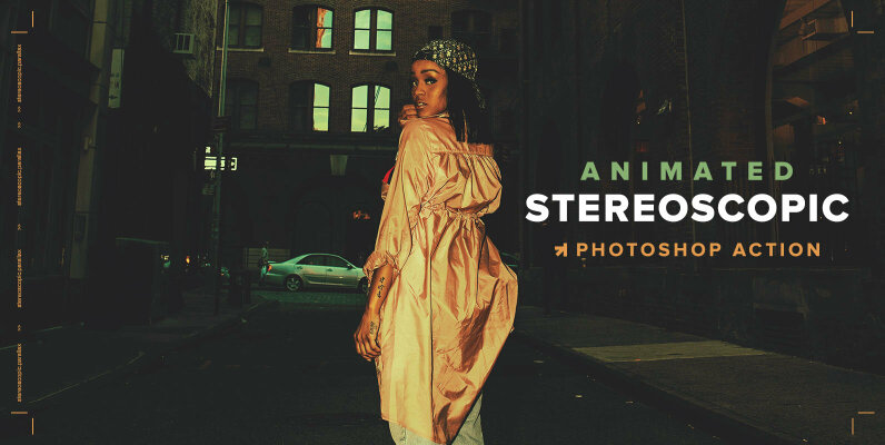 Animated 3D Stereoscopic Parallax Photoshop Action