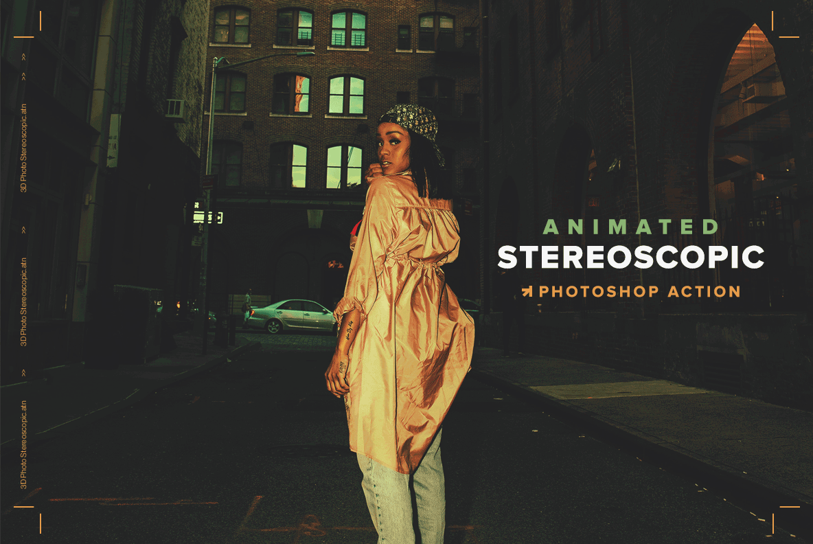 Animated 3D Stereoscopic Parallax Photoshop Action Animated 3D Stereoscopic Parallax Photoshop Action