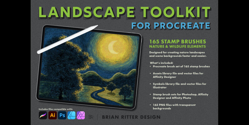 Landscape Toolkit for Procreate