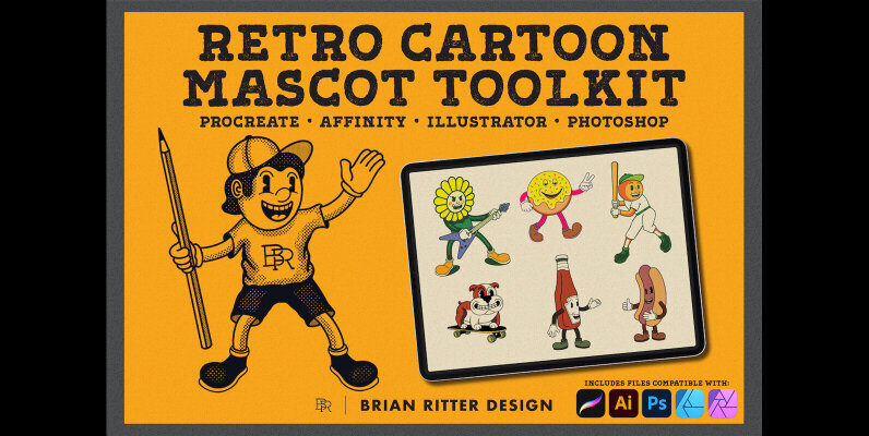Retro Cartoon Mascot Toolkit