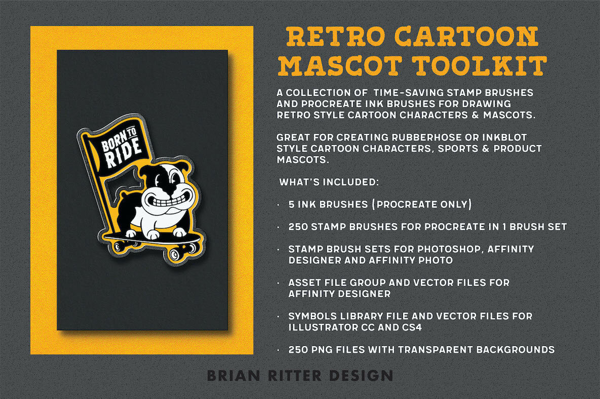 Retro Cartoon Mascot Toolkit