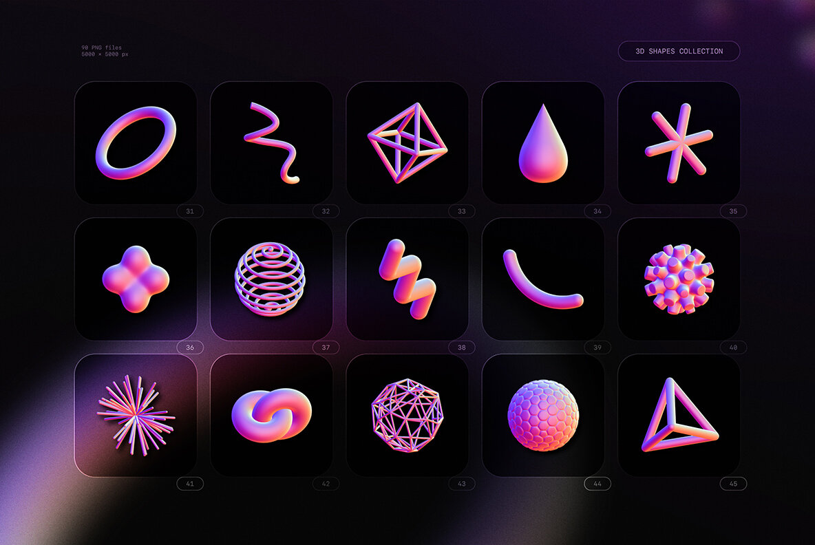3D Shapes Collection 6